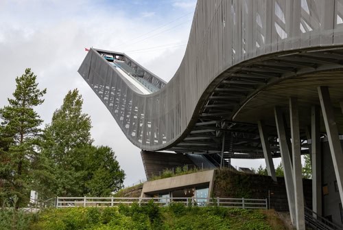 Uitzicht op de Holmenkollen